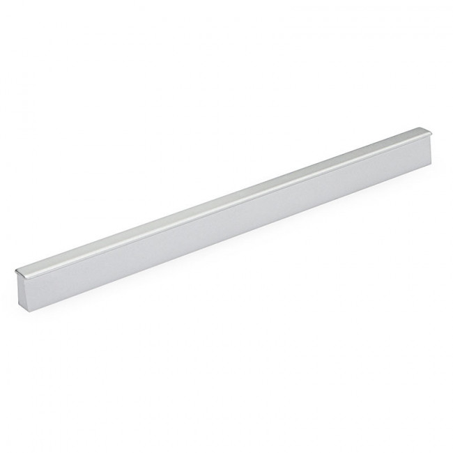 TIRADOR DE PLÁSTICO PARA MUEBLES. DISTANCIAS ENTRE AGUJEROS C96/128/160 MM. RAL9006. LARGO 200 MM