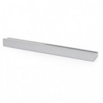 TIRADOR PLÁSTICO TRAMA. ALUMINIO RAL9006. FIJACIÓN TORNILLOS. LONGITUD 150MM