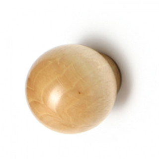 POMO BOLA DE MADERA. TRANSPARENTE. DIÁMETRO 30MM