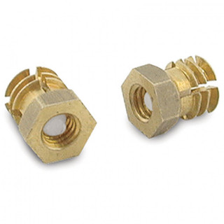 TUERCA EXPANSIBLE LATON M6-13 C/BOLA  PARA TALADRO DIAMETRO 10mm.