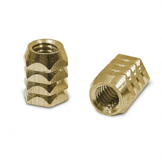 TUERCA EMBUTIR HEXAGONAL D6X8MM. M4 PARA POMO