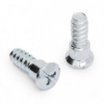 TORNILLO DE CAZOLETA. ACERO. ZINCADO. CABEZA OVAL CON HOMBRO. 2 POZI/SLOT. M6