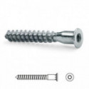 TORNILLO AUTORROSCANTE ROSCA MADERA, ALLEN ZINCADO 7-50 CABEZA PLANA CON PUNTA