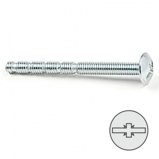 TORNILLO TIRADOR AUTOCORTANTE. ACERO. ZINCADO. ROSCA MÉTRICA. RANURADO