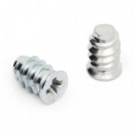 TORNILLO EURO. HIERRO. ZINCADO. CABEZA PLANA. POZIDRIV. DIÁMETRO 6,8MM