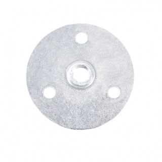 PLACA REDONDA PARA PATAS. ACERO. ZINCADO. ROSCA M10. DIÁMETRO 46MM - Q&Q