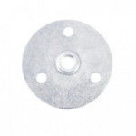PLACA REDONDA PARA PATAS. ACERO. ZINCADO. ROSCA M10. DIÁMETRO 46MM - Q&amp;AMPQ