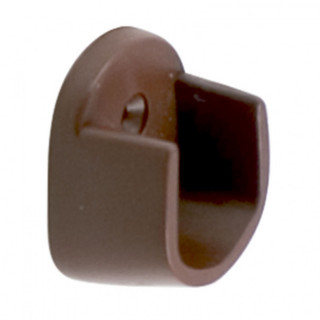 SOPORTE PARA TUBO OVALADO DE PLÁSTICO MARRÓN