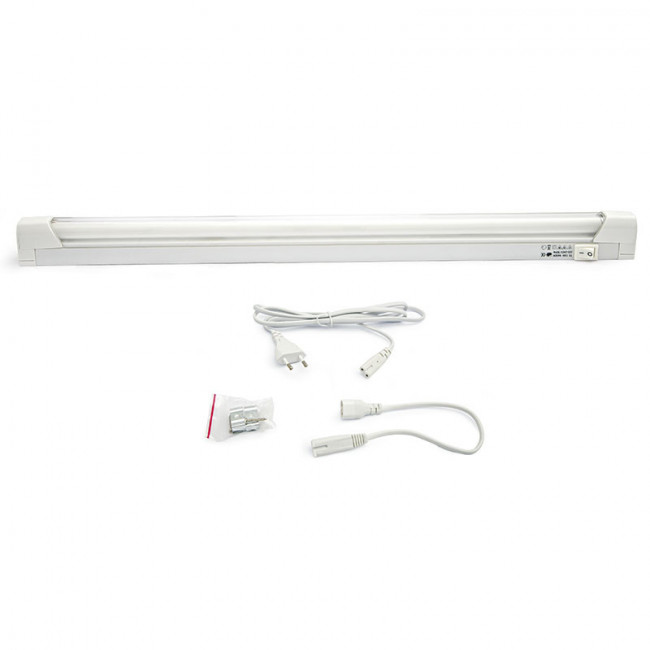 LAMPARA FLUORESCENTE FLY T5 21W 220V LUZ BLANCA L.880mm, INTERRUPTOR Y CABLE 1.5mtos