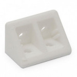 TAPA PARA ENSAMBLE ANGULAR JADE. PLÁSTICO. BLANCO. TALADROS DIÁMETRO 4MM MM. 33 X 20 MM