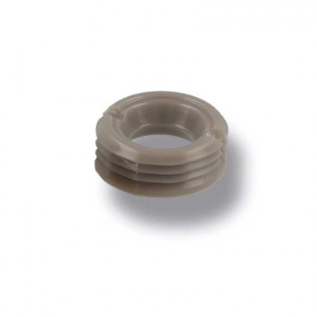 CASQUILLO HEMBRA. POLICARBONATO. GRIS. AJUSTE A PRESIÓN DIVA. PARA MUEBLES DE TAPICERÍA. DIÁMETRO 12MM - SISO