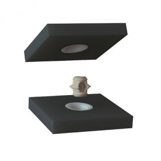 CASQUILLO HEMBRA. POLICARBONATO. GRIS. AJUSTE A PRESIÓN DIVA. PARA MUEBLES DE TAPICERÍA. DIÁMETRO 12MM - SISO 2