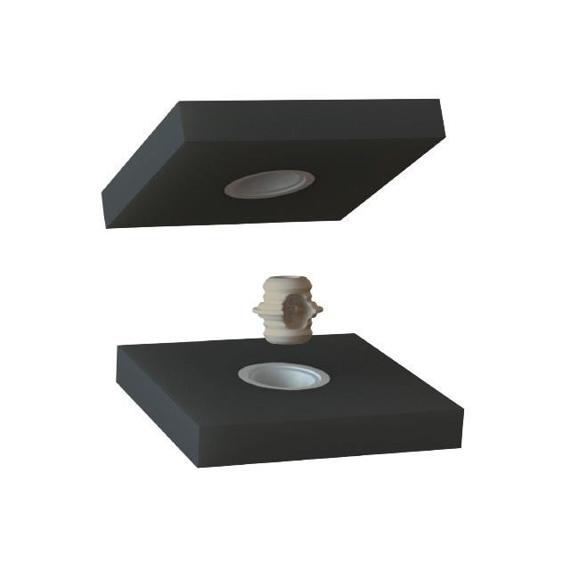 CASQUILLO HEMBRA ø12x5mm PLÁSTICO GRIS