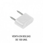 TOPE DOS PUNTAS CHAD BLANCO