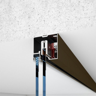 JGO.GUIAS ALUMINIO ANODIZADO ROLLGLASS+ 100 2M 2