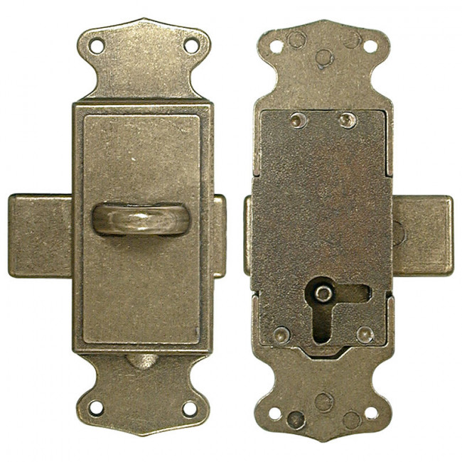 CERRADURA FALLEBA PROVENZAL PARA VARILLA HEXAGONAL CUERO