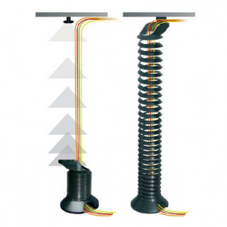 PASACABLE GUSY PARA MESA GRIS RAL 9006 2