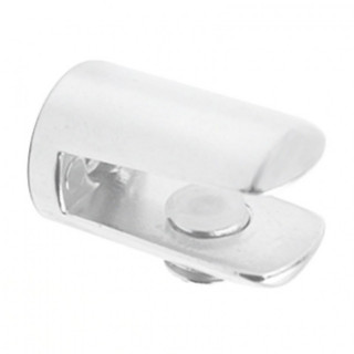 SOPORTE CILÍNDRICO PARA CRISTAL BLANCO 15 MM