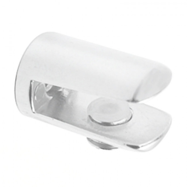 SOPORTE CILÍNDRICO PARA CRISTAL BLANCO 15 MM