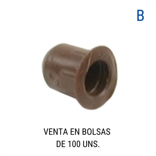 CASQUILLO ESTANTE TUNEZ MARRON (100U)