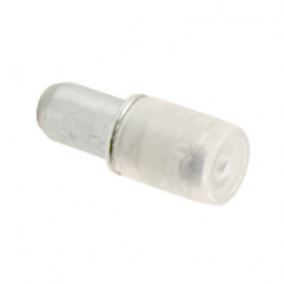 SOPORTE PARA ESTANTE CON FUNDA. HIERRO-PLÁSTICO. ZINCADO-TRANSPARENTE. DIÁMETRO 5MM