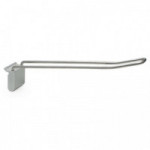 ENGANCHE COLGADOR DOBLE PARA EXPOSITOR. ALUMINIO-HIERRO. PLATA MATE / CROMO - ZOBAL