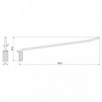 ENGANCHE COLGADOR EXPOSITOR RECTO L306 ENGANCHE COLGADOR EXPOSITOR RECTO L306