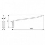 ENGANCHE COLGADOR EXPOSITOR RECTO L206