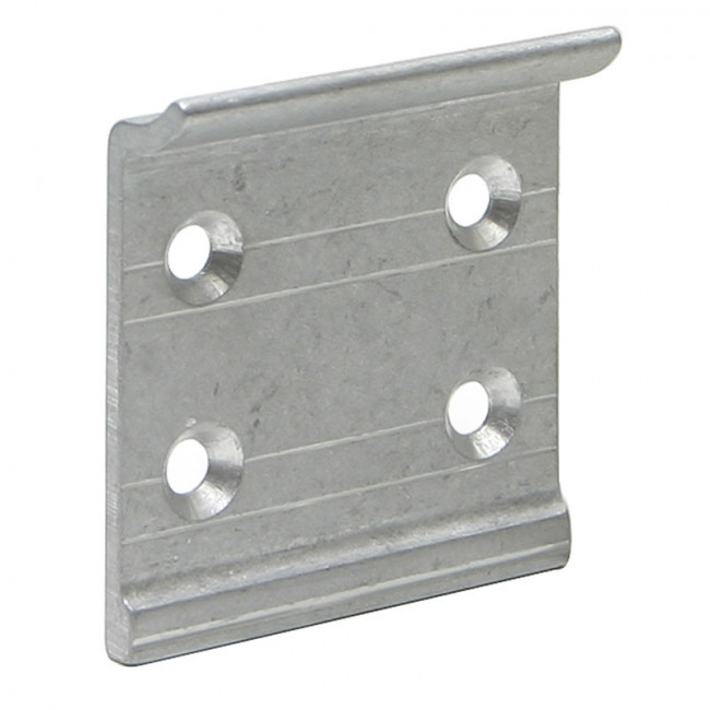 SOPORTE COLGADOR PERFILA DE ALUMINIO PLATA MATE 50X50