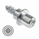 TORNILLO PARA SOPORTE FLIPPER. ZINCADO. ACERO. ROSCA PARA MADERA. FIJACIÓN EN ESTANTES. DIÁMETRO 5,8X20MM - ITALIANA FER