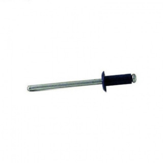 REMACHE CIEGO TIPO POP. CABEZA ALOMADA. ALUMINIO. LACADO NEGRO