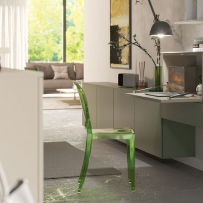 PISTÓN KRABY DESK DESCENDENTE QUE CREA UN ESCRITORIO. GRIS METALIZADO. PARA PUERTA DE ARMARIO DESCENDENTE