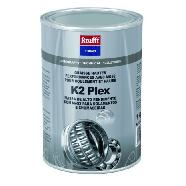 GRASA INDUSTRIAL K2 PLEX. CON MOS2. 1 KG. GRIS METALIZADO - KRAFFT