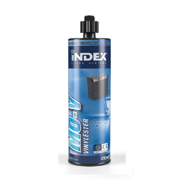 ANCLAJE QUÍMICO DE RESINA VINILÉSTER MOEPOX. INYECCIÓN. MATERIALES NO POROSOS. HORMIGÓN NO POROSO. CARTUCHO 410ML - INDE
