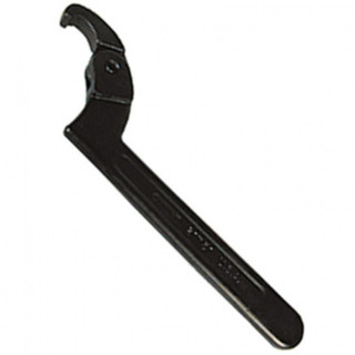 LLAVE PICO ARTICULADA. GANCHO REGULABLE. ACERO. PINTADO EN NEGRO