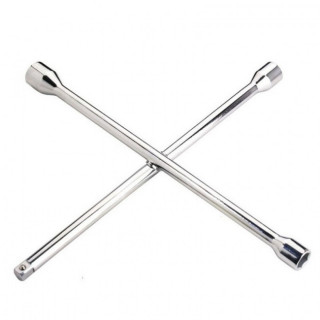 LLAVE EN CRUZ. ACERO. CROMADO. VASO 17MM 19MM 22MM. 1/2 PULGADAS - ALYCO