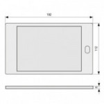 LAMPARA PANELED 5W GRIS CON SENSOR IR LAMPARA PANELED 5W GRIS CON SENSOR IR