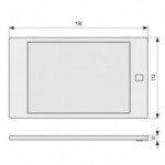 LAMPARA PANELED 5W GRIS CON SENSOR PIR LAMPARA PANELED 5W GRIS CON SENSOR PIR