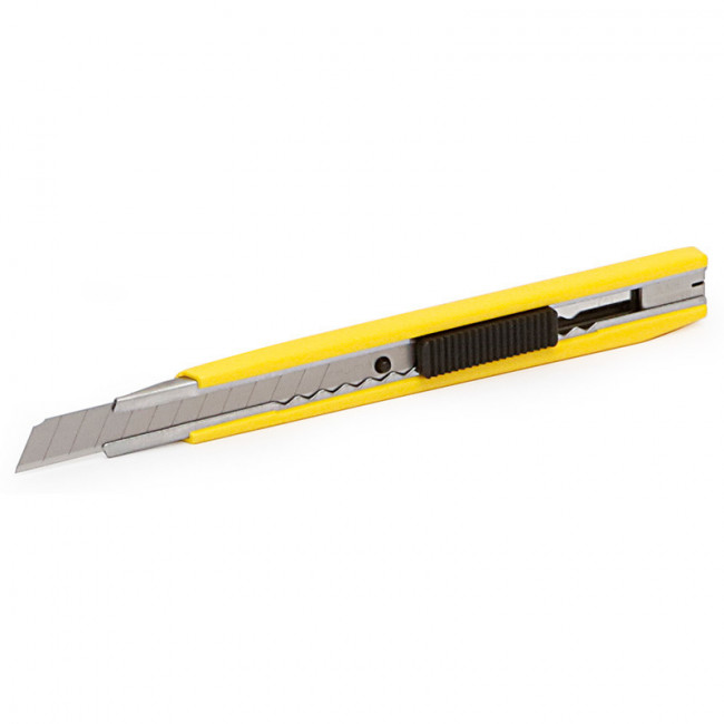 CÚTER DE SEGURIDAD LC-303. BLOQUEO AUTOMÁTICO. RETRÁCTIL E INTERCAMBIABLE. ANCHO DE HOJA 9MM - TAJIMA
