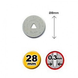 CUCHILLA CIRCULAR RB 28-10. METAL. DIÁMETRO 28MM. ORIFICIO TRILOBULADO. ESPESOR 0,3MM - GARDENA