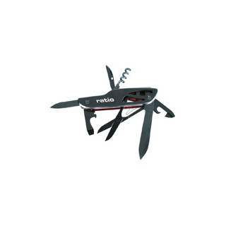 NAVAJA MULTIUSOS SPORT. ACERO INOXIDABLE. 7 FUNCIONES - RATIO