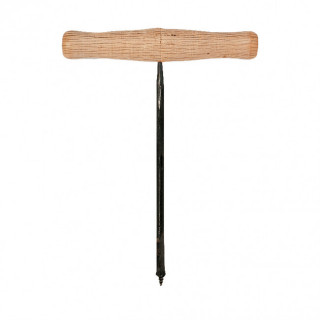 BARRENA MANUAL. MADERA NATURAL. VARILLA METÁLICA. PUNTA HELICOIDAL - WUTO
