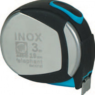 FLEXÓMETRO RETRÁCTIL. ACERO INOXIDABLE. 3 M