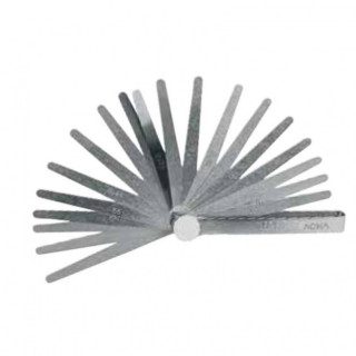 GALGA DE ESPESORES PLEGABLE. ACERO METÁLICO. ABANICO. 0,05 A 1 MM - ALYCO