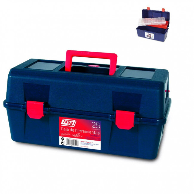 CAJA HERRAMIENTAS C/ESTUCHE TAYG MOD.25 400X206X188mm REF.125003