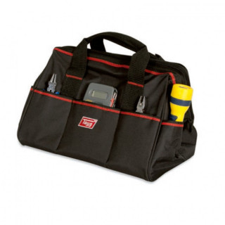 BOLSA PORTAHERRAMIENTAS BN-1. POLIÉSTER 600D. NEGRO - ROJO. 345 X 220 X 225 MM - TAYG