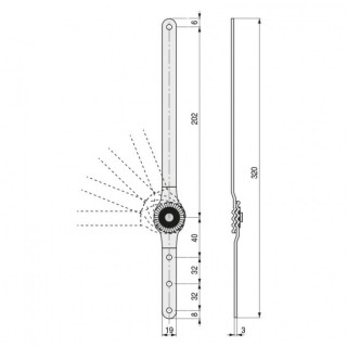 RESORTE COMPAS MULTIPOSICIÓN PLANO LARGO ZINCADO  PALA CORTA ZINCADA, PALA LARGA BRUTO. 2