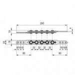 ARTICULACION PLANA CORTA 295mm 5-NUDOS