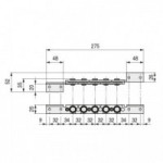 ARTICULACION CODO CORTA 275mm 5-NUDOS