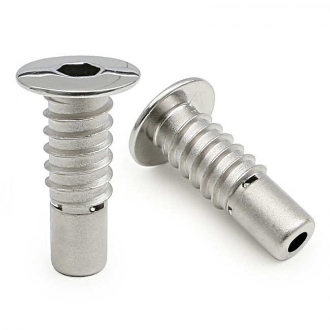 CASQUILLO DE ROSCA MADERA. ZAMAK. CROMO. MECANISMOS DE SOFÁ. DIÁMETRO 12MM - Q&Q